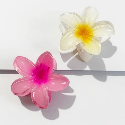 Tropical Flower Hair Claw Clip – Gradient Color