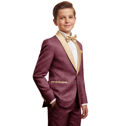 Boys' Jacquard 2-Piece Formal Suit