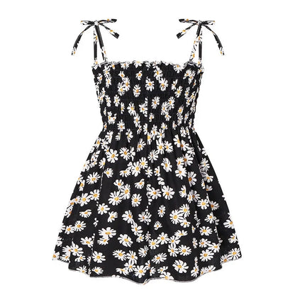 Girls’ Floral Strap Dress – Lightweight Summer & Playwear