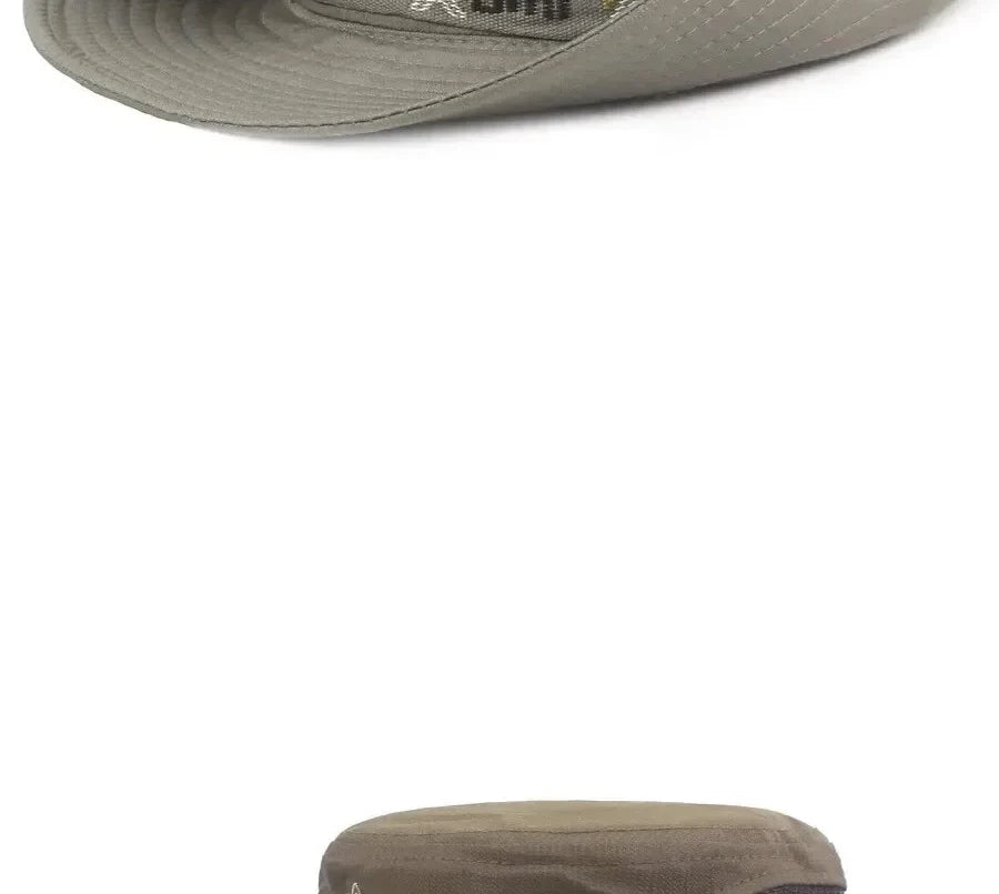 Men’s Wide-Brim Sun Hat with Mesh Vent – Cruise & Shore Ready