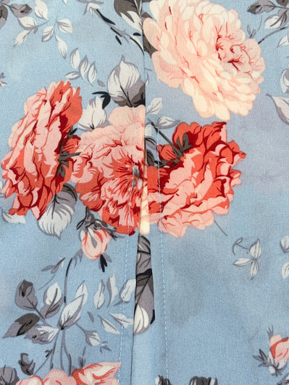 Women’s Floral High-Slit Halter Dress – Sleeveless, Summer Maxi