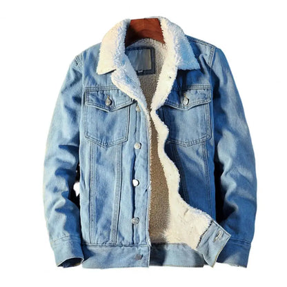 Men’s Sherpa-Lined Denim Jacket