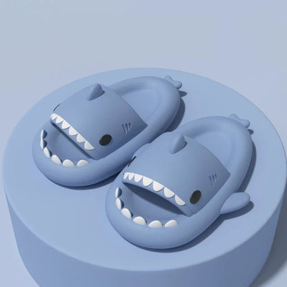 Kids Shark Slide Sandals – Soft Non-Slip Summer Slippers