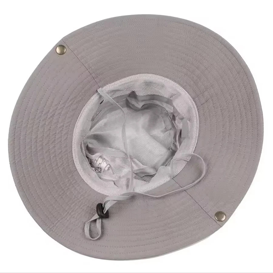 Men’s Wide-Brim Sun Hat with Mesh Vent – Cruise & Shore Ready