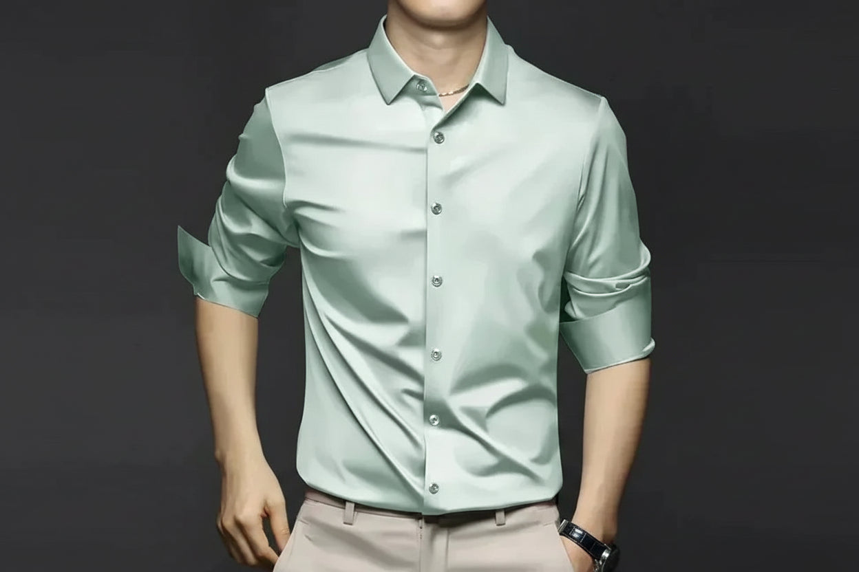 Men’s Wrinkle-Resistant Dress Shirt – Long Sleeve Button Down