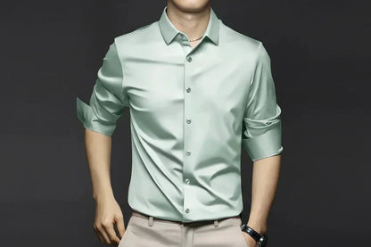 Men’s Wrinkle-Resistant Dress Shirt – Long Sleeve Button Down