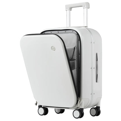 Aluminum-Frame Hardshell Spinner Suitcase
