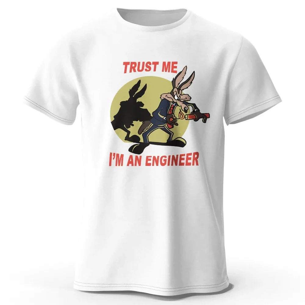 “Trust Me, I’m an Engineer” Graphic Cotton T-Shirt – Classic Humor Tee