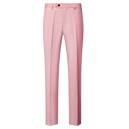 Solid Formal Tailored Suit Trousers