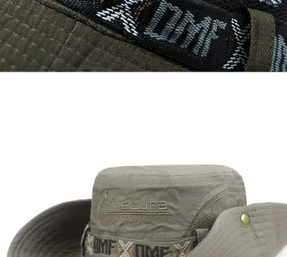 Men’s Wide-Brim Sun Hat with Mesh Vent – Cruise & Shore Ready