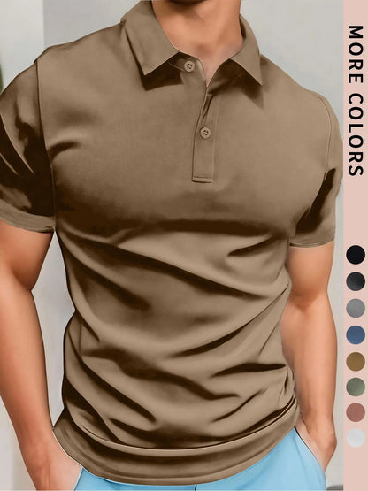 Men’s Lightweight Polo Shirt – Breathable Casual Short Sleeve