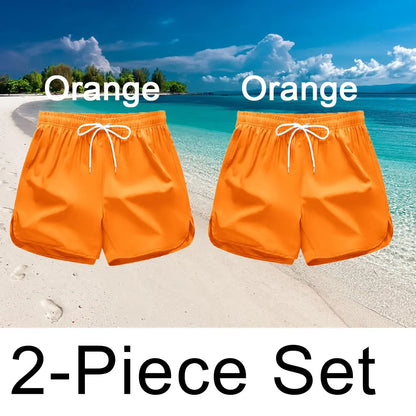 Men’s Quick-Dry Color Block Swim Shorts