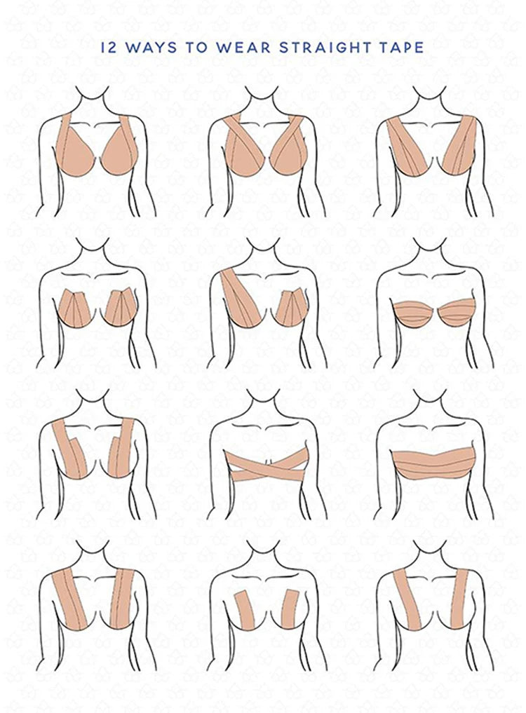 Invisible Lift Boob Tape & Nipple Covers Set – Strapless Support