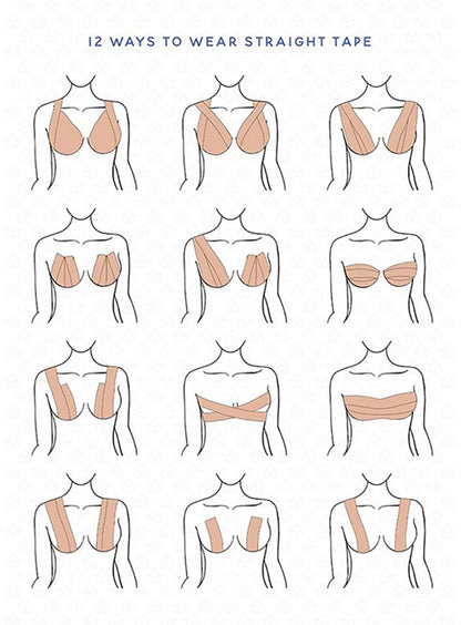 Invisible Lift Boob Tape & Nipple Covers Set – Strapless Support