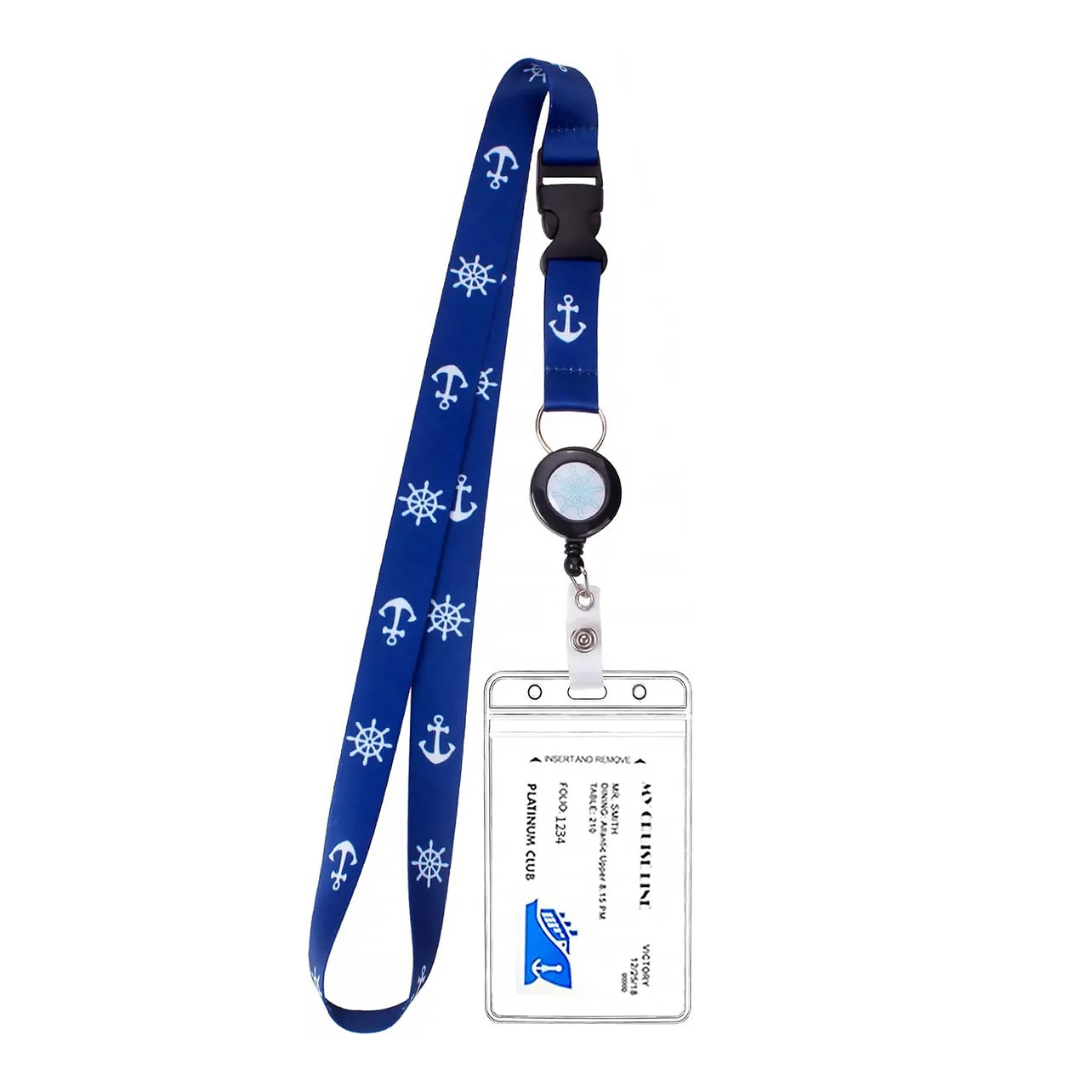 3-Piece Cruise Lanyard Set with Retractable Card Holders