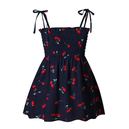 Girls’ Floral Strap Dress – Lightweight Summer & Playwear