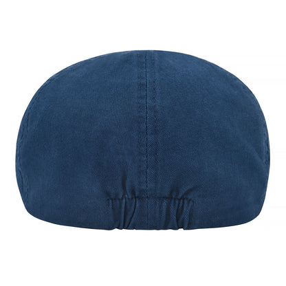 Men’s Washed Cotton Flat Cap – Lightweight Casual Style