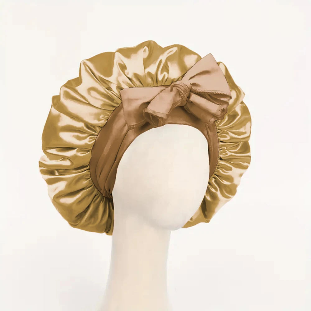 Women’s Adjustable Satin Sleep Bonnet – Tie Band