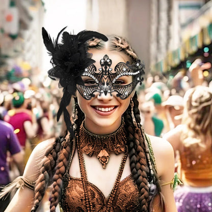 Black Lace Masquerade Mask