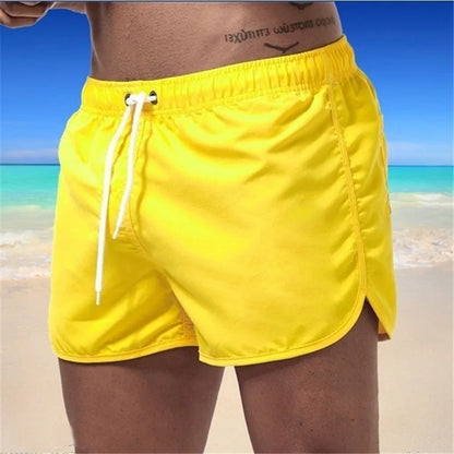 Men’s Quick-Dry Color Block Swim Shorts