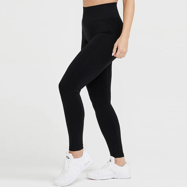 Women’s Seamless Leggings – High Waist, Stretch, Ankle Length - The Dock Drop