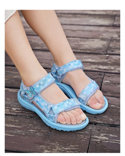 Summer Children Sandals Baby Girls Toddler Soft Non-Slip Shoes Baby Cute Pearl Princess Dance Kids