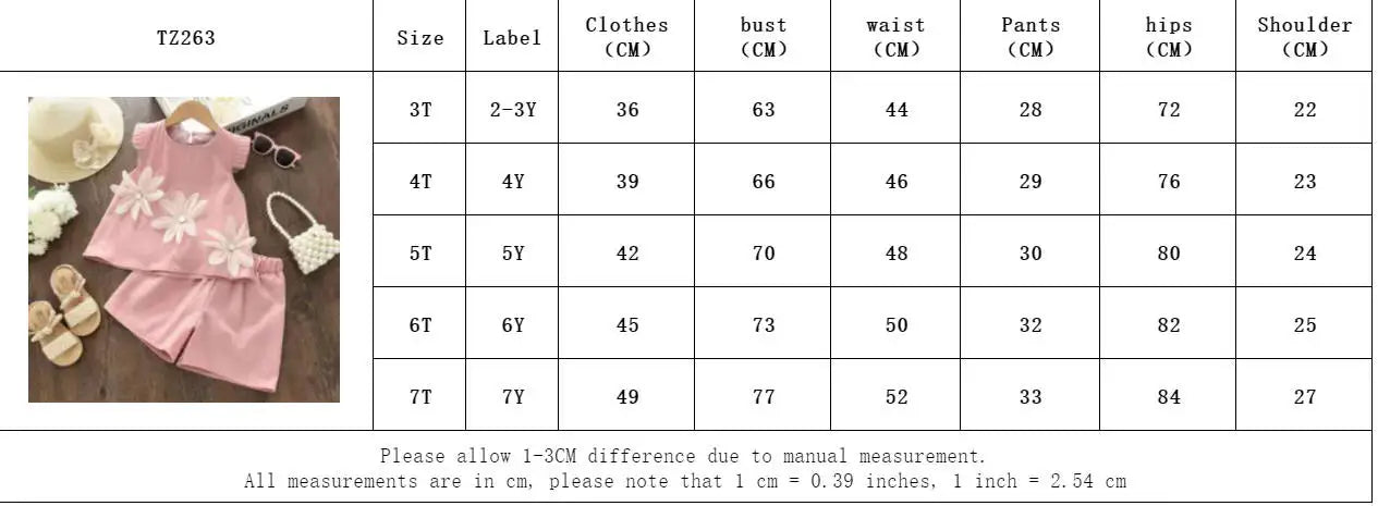 Girls’ 3D Flower A-Line Dress – Sleeveless, Knee Length