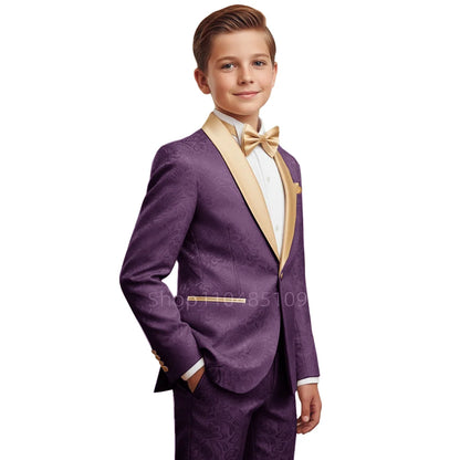Boys' Jacquard 2-Piece Formal Suit