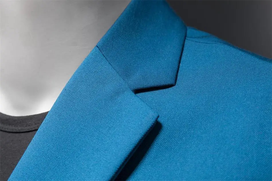 Men’s & Teens Solid Color Single-Button Blazer – Formal & Semi-Formal