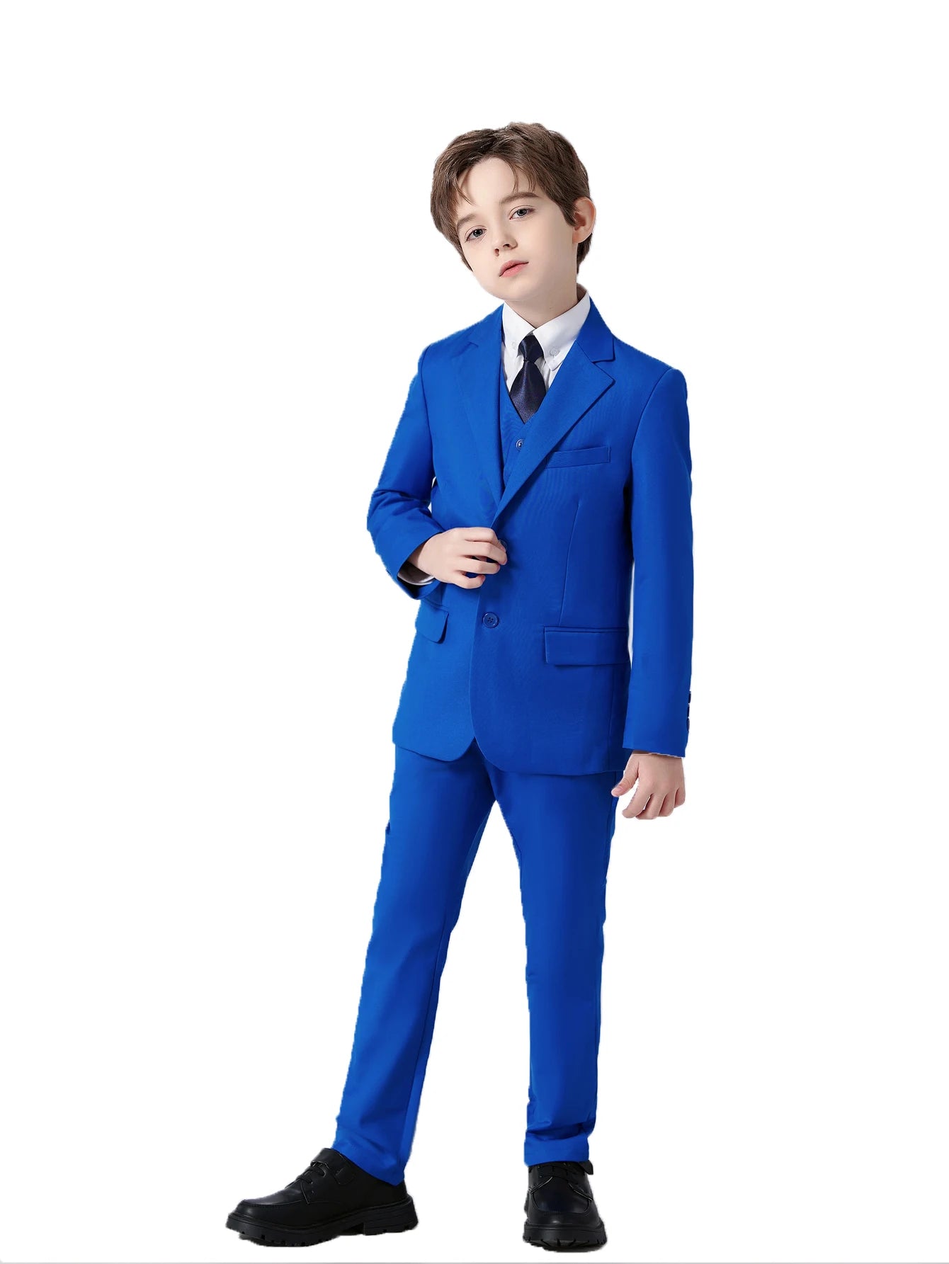 Boys’ 5-Piece Slim Fit Formal Suit – Complete Dresswear Set