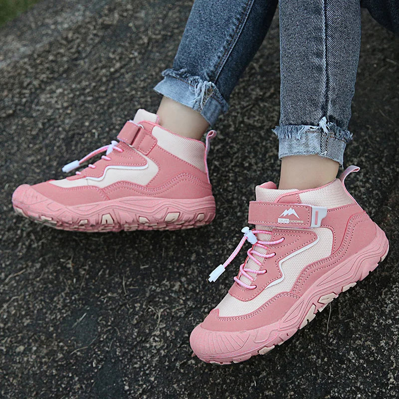 Kids Hiking Boots Toddler Girls Boys Hiking Shoes  Anti-Collision Non-Slip Athletic Outdoor Trekking Boots