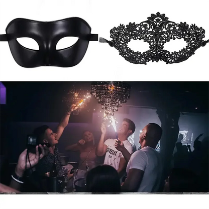 Black Masquerade Eye Masks