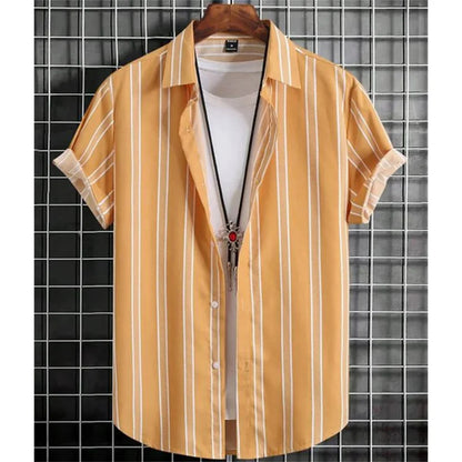 Hawaiian Shirts for Men Black Print High-Quality Men's Clothing Loose Oversized Shirts and Blooms Summer Casual Short Sleeve - The Dock Drop