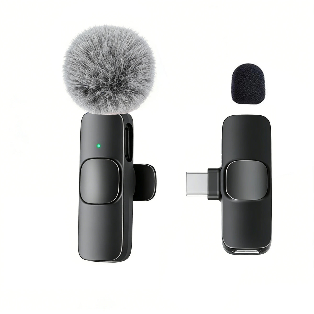 USB-C Wireless Lavalier Microphone – Portable Clip-On Travel Mic