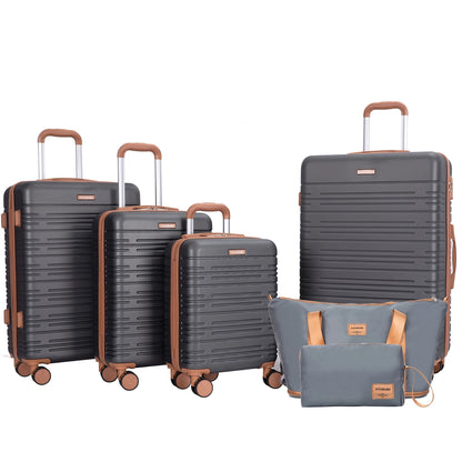 6-Piece Hardshell Spinner Luggage Set with TSA Locks