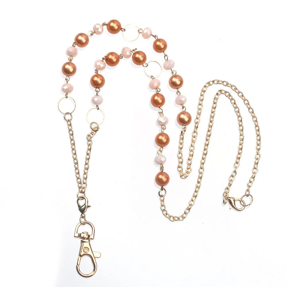 Beaded ID Lanyard Necklace – 36" Cruise Badge Holder