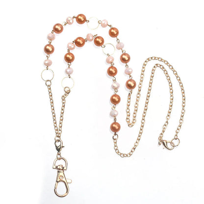 Beaded ID Lanyard Necklace – 36" Cruise Badge Holder