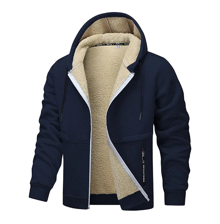 Men’s Sherpa-Lined Zip Hoodie