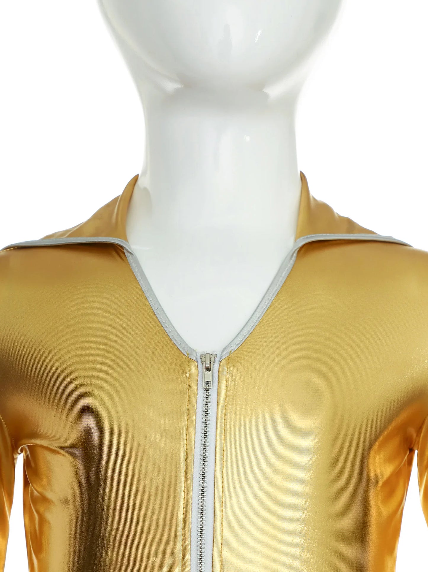 Girls’ Metallic Bell Bottom Jumpsuit – Retro Theme Night Costume