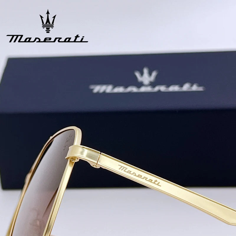 Square UV400 Sunglasses – Polarized Alloy Frame