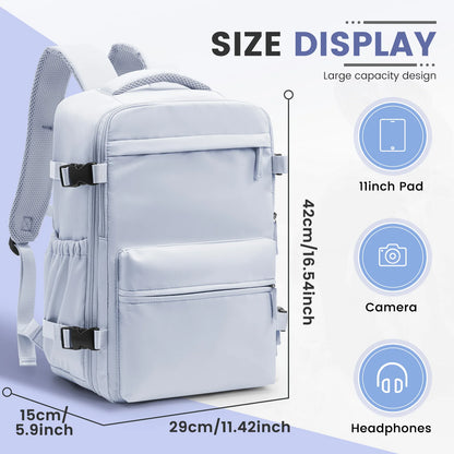 Vacuum Compression Travel Backpack – Expandable Carry-On, 20–35L