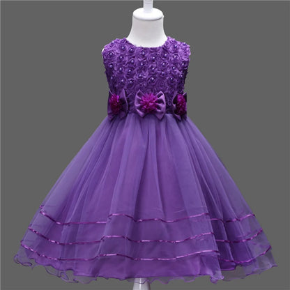 Princess Petal Layered Tulle Dress