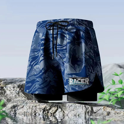 Men’s Double-Layer Swim Trunks