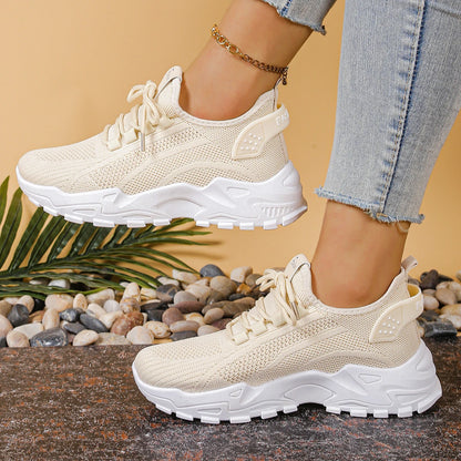 Women's peek-a-boo mesh Leopard print sneakers