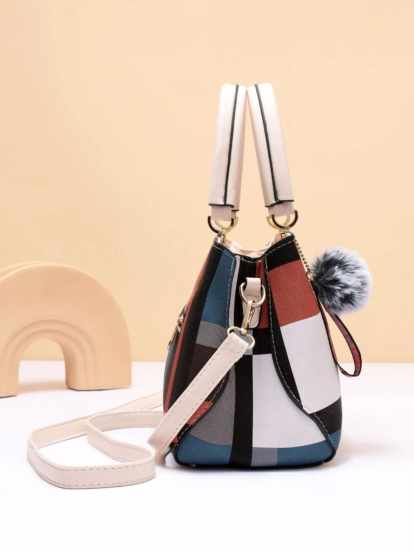 Checkered City Crossbody Handbag - The Dock Drop