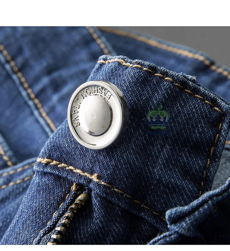 Brand Clothing High Quality Summer Cotton Men's Jeans Classic Business Straight Denim Black Pants Work Trouser Male Plus size 40