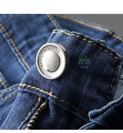 Brand Clothing High Quality Summer Cotton Men's Jeans Classic Business Straight Denim Black Pants Work Trouser Male Plus size 40