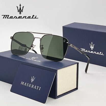 Square UV400 Sunglasses – Polarized Alloy Frame