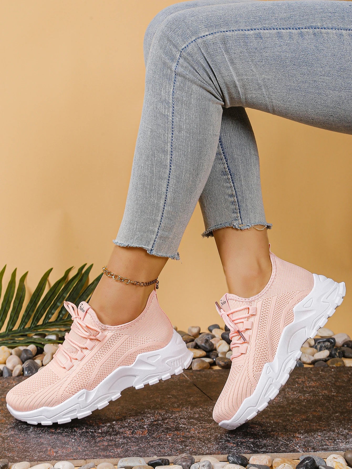 Women's peek-a-boo mesh Leopard print sneakers