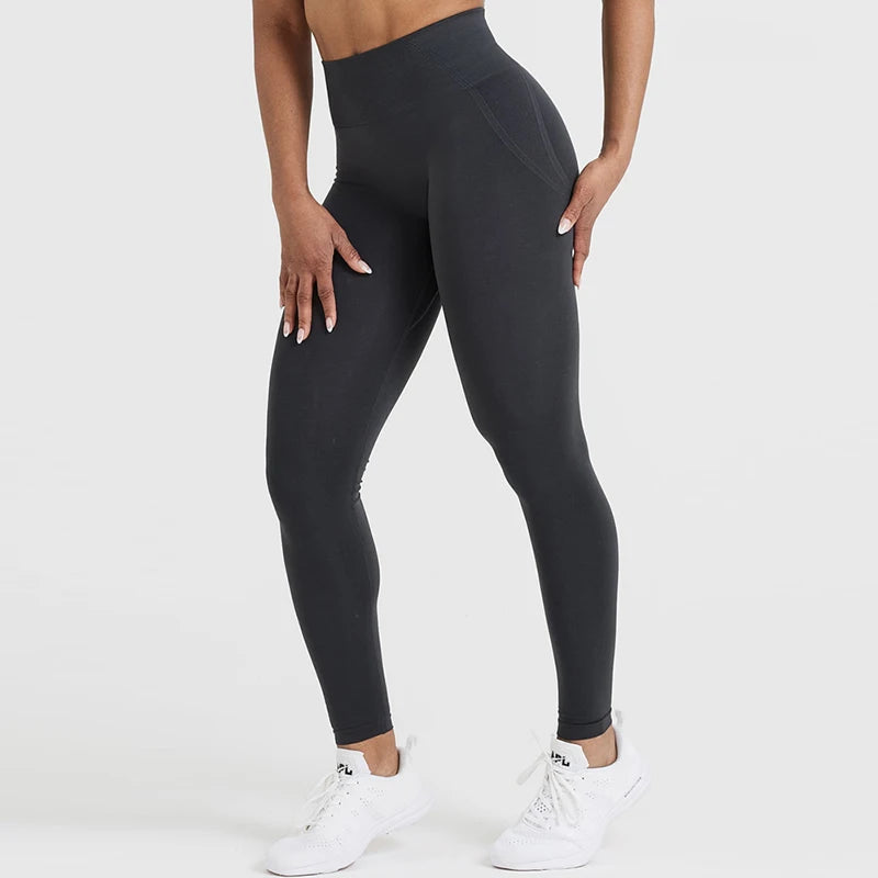 Women’s Seamless Leggings – High Waist, Stretch, Ankle Length - The Dock Drop